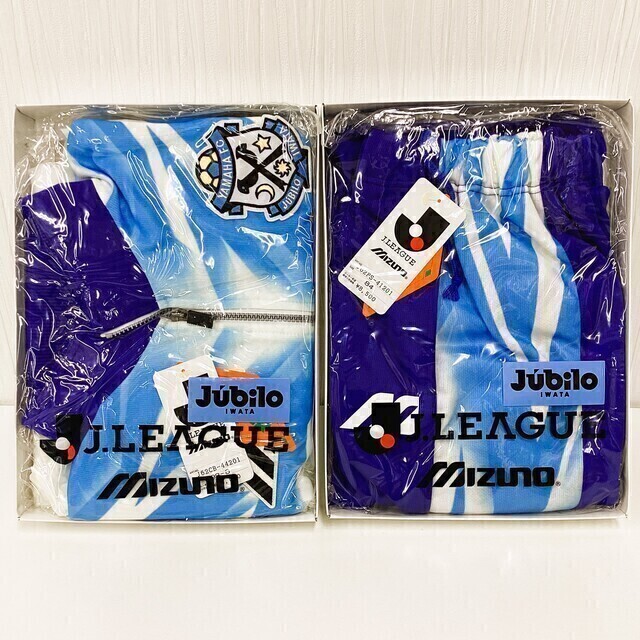 ミズノJUBILO ジュビロ磐田 ジャージ 上下セット セットアップ 90s L ミズノ ジュビロ磐田 レプリカ ジャージ 上下セット 箱付き